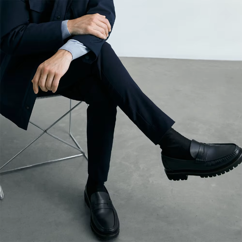 Mocassins en cuir pleine fleur pour hommes