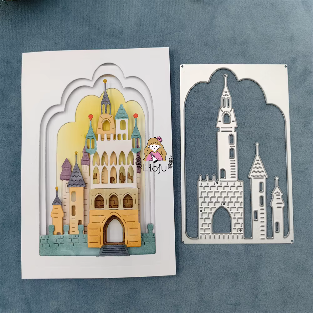 Matrices de Découpe de Château Vintage, Architecture, Pratique du Bricolage, Scrapbooking, Album