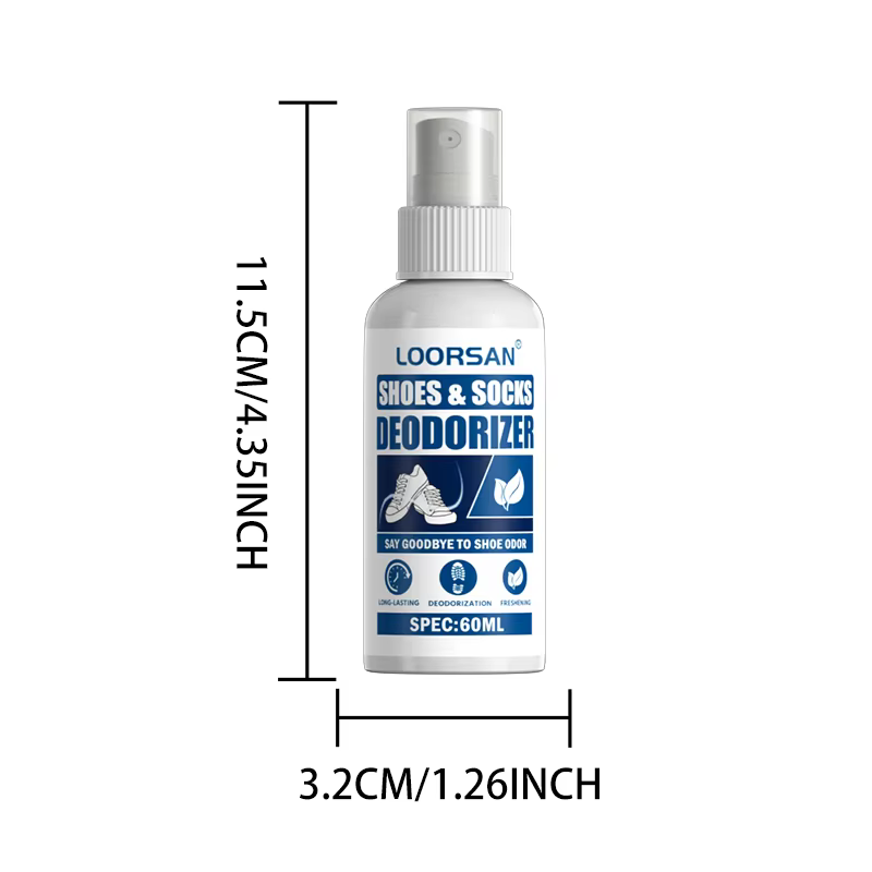 Spray désodorisant pour chaussures et chaussettes Loorsan