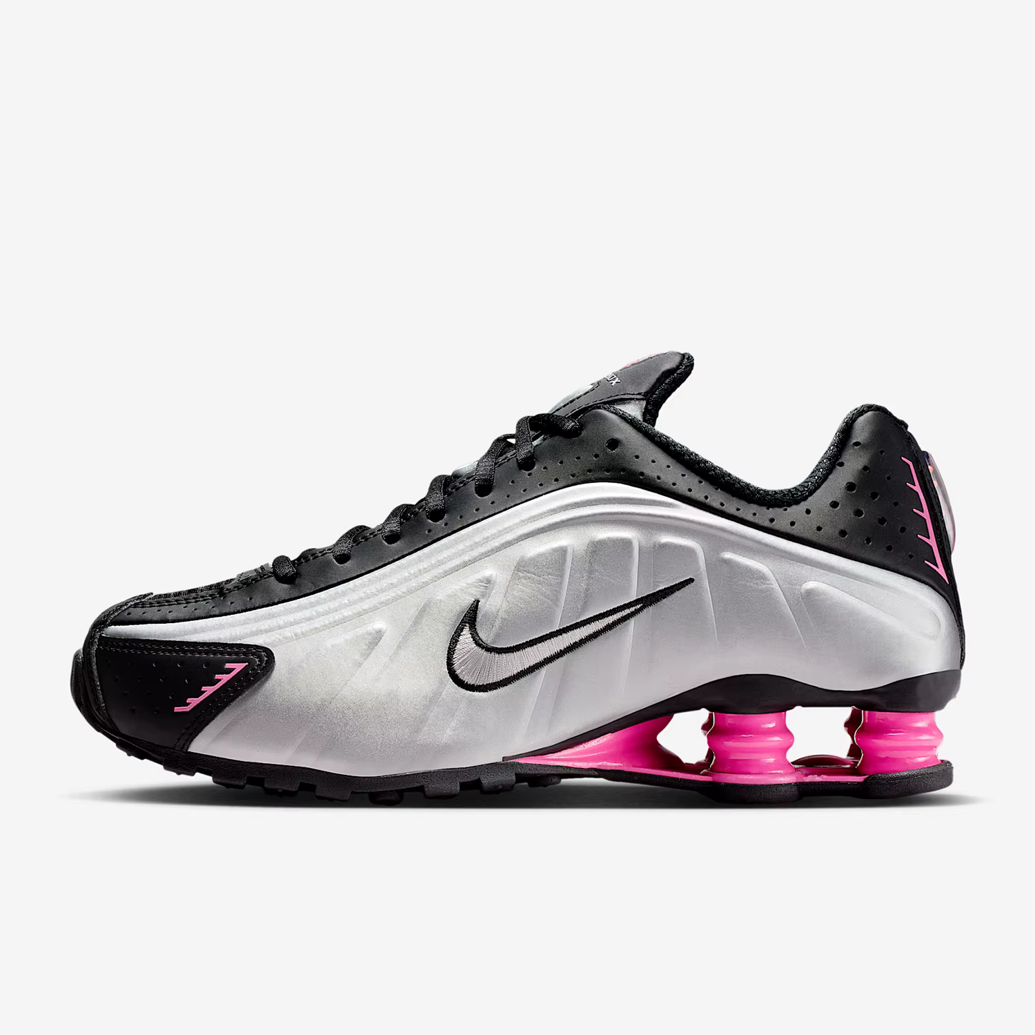 Nike Authentic Shox R4 Chaussures de sport résistantes à l'usure avec coussinets à colonnes d'air pour femmes AR3565-012