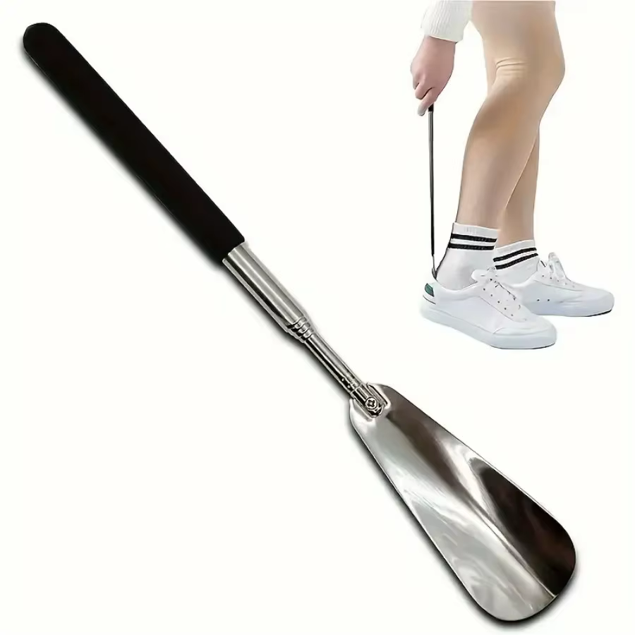 Extracteur de chaussures rétractable en acier inoxydable