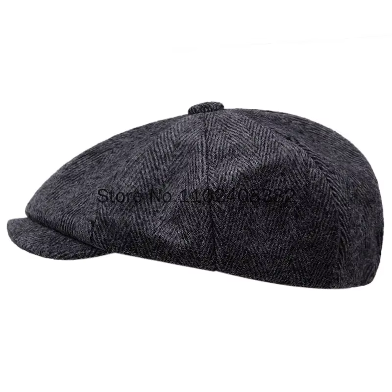 Peaky Blinders Gangster laine chapeau octogonal hommes rasoir fête béret britannique rétro peintre chapeau 1920s grand Gatsby accessoires
