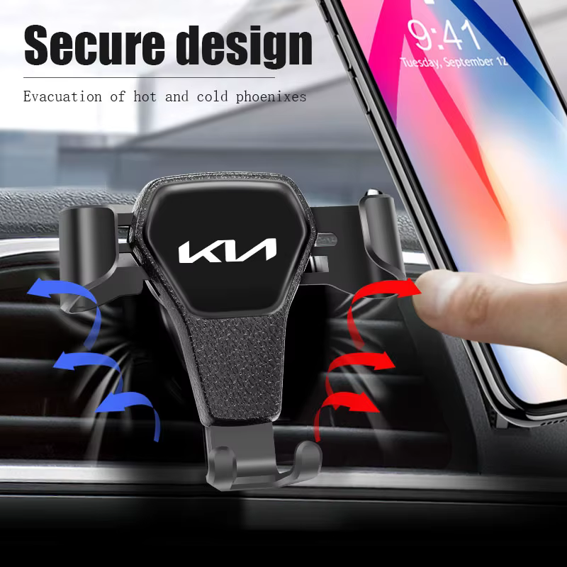 Support de téléphone portable pour intérieur de voiture, accessoires pour Kia Sportage Morning Ceed Picanto Rio ProCeed Niro Stonic Optima Forte 5 3 4 KN