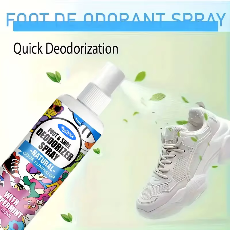 Flacon pulvérisateur désodorisant pour pieds