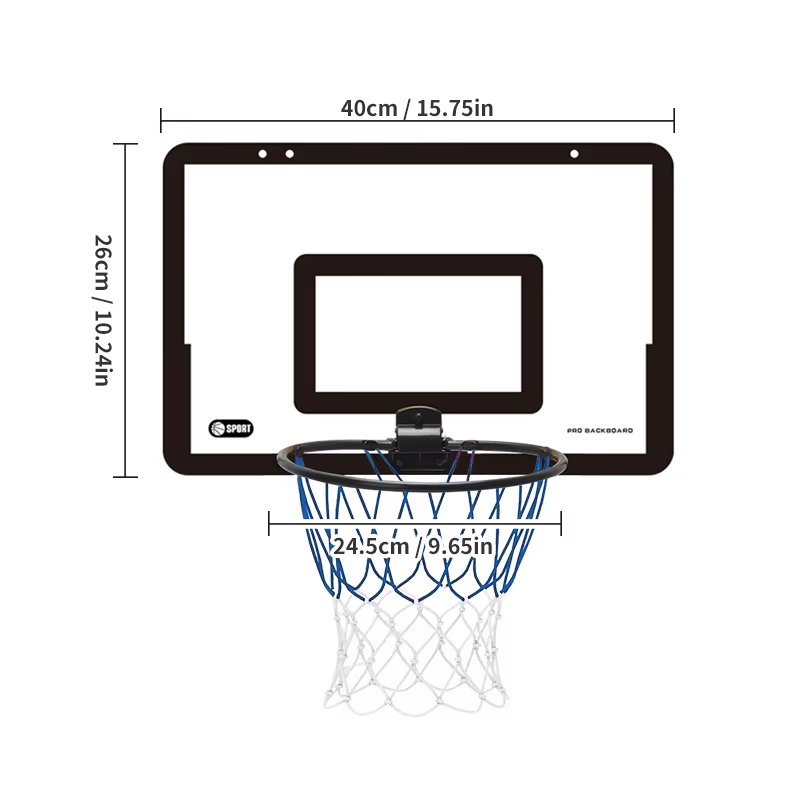 Jeux d'intérieur de sécurité et de divertissement pour enfants, ensemble de basket-ball de sport à domicile pour enfants, support mural, cadre de basket-ball non perforé