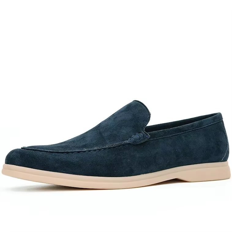 Chaussures pour hommes en cuir véritable et peau de mouton