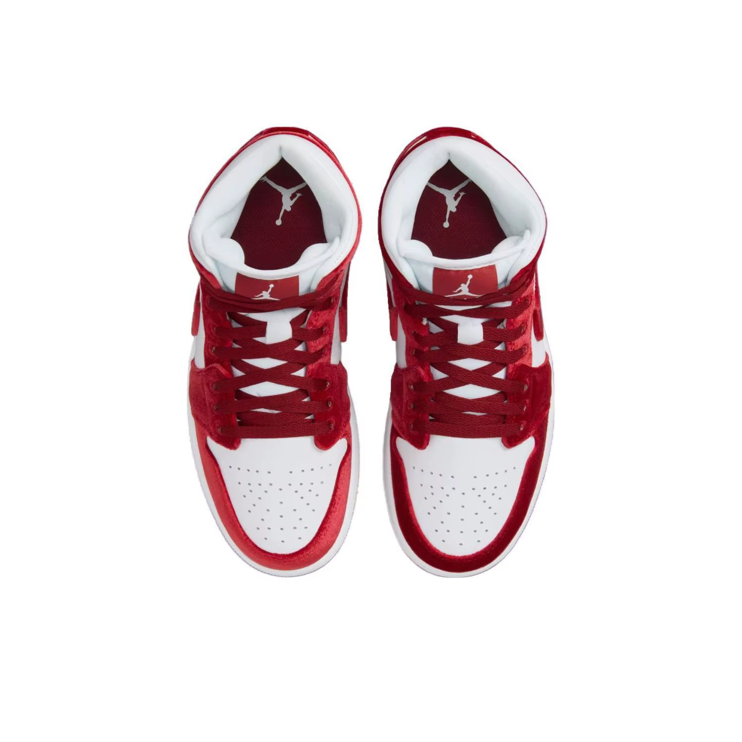 POIZON Jordan 1 Mid Se Red Velvet pour femme FZ3334-100