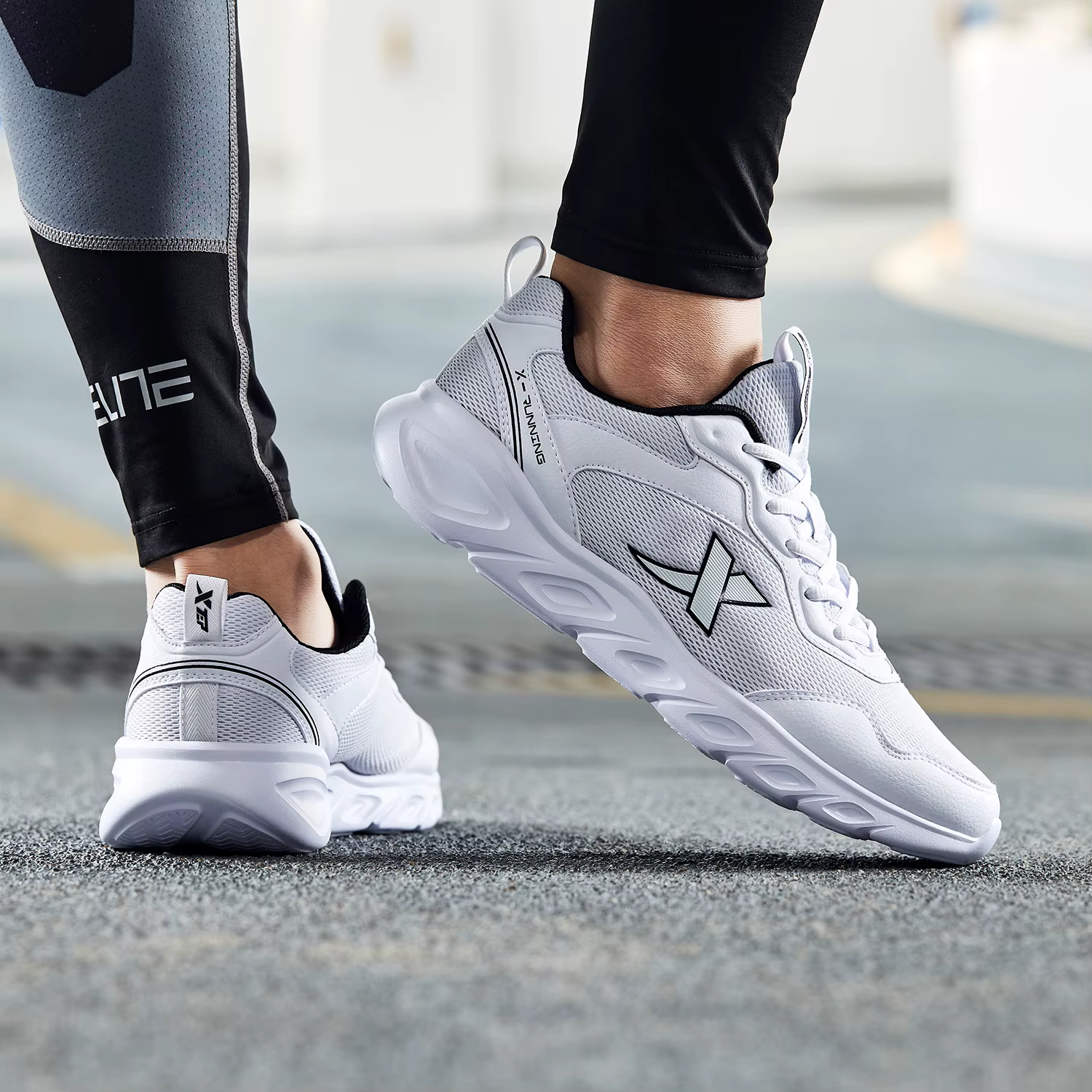 Xtep-Chaussures de course respirantes pour hommes