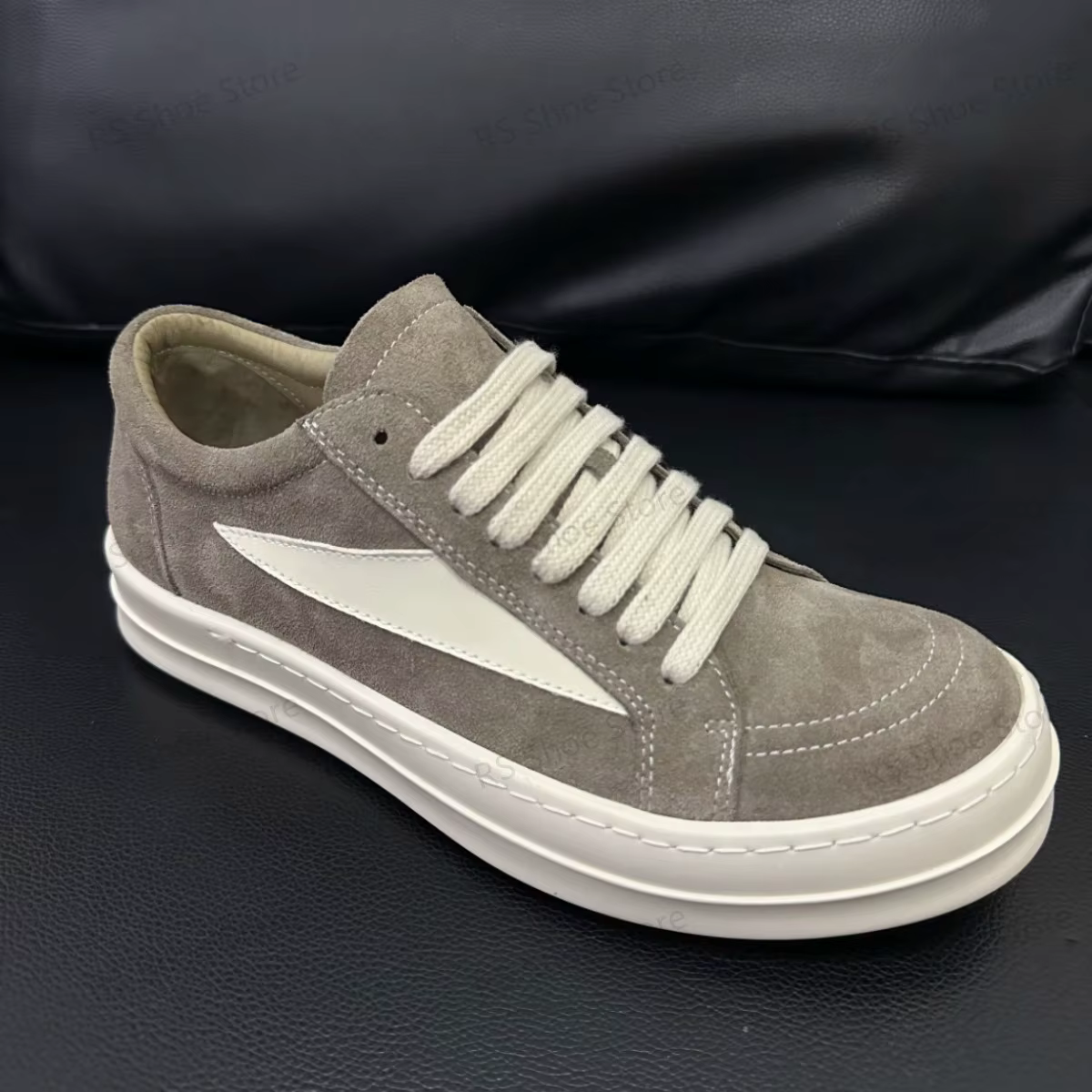 Ro Classic Designer Sneaker Low Top Shoe Women Brown Suede Shoes Leather Casual