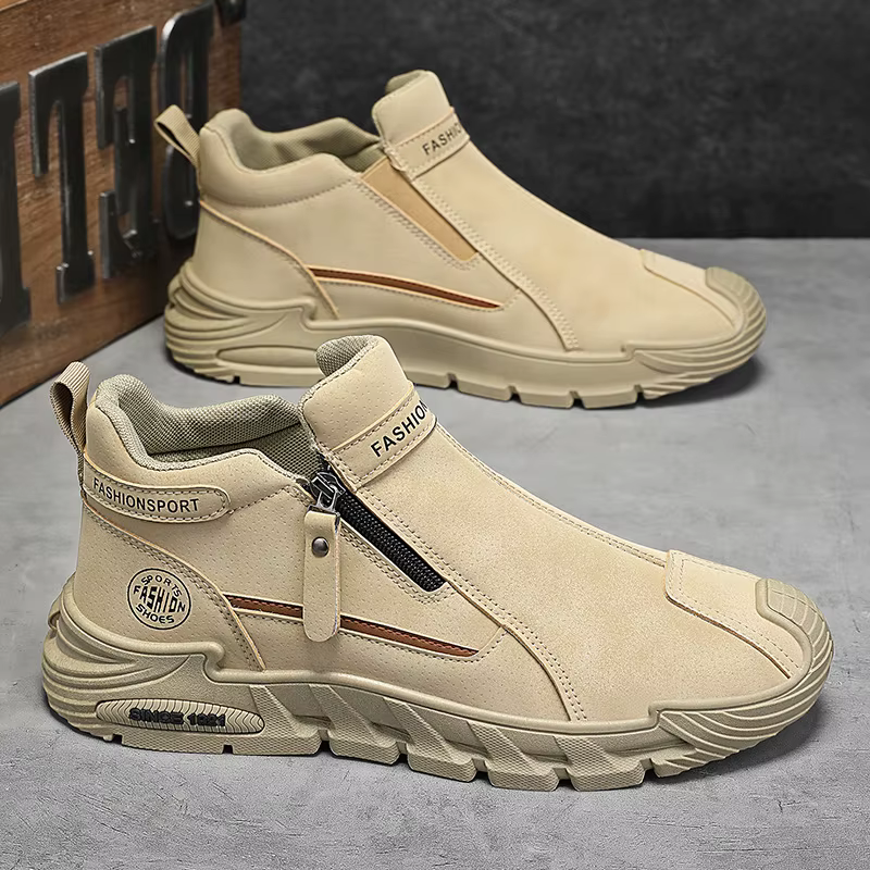Sneakers à fermeture éclair pour hommes