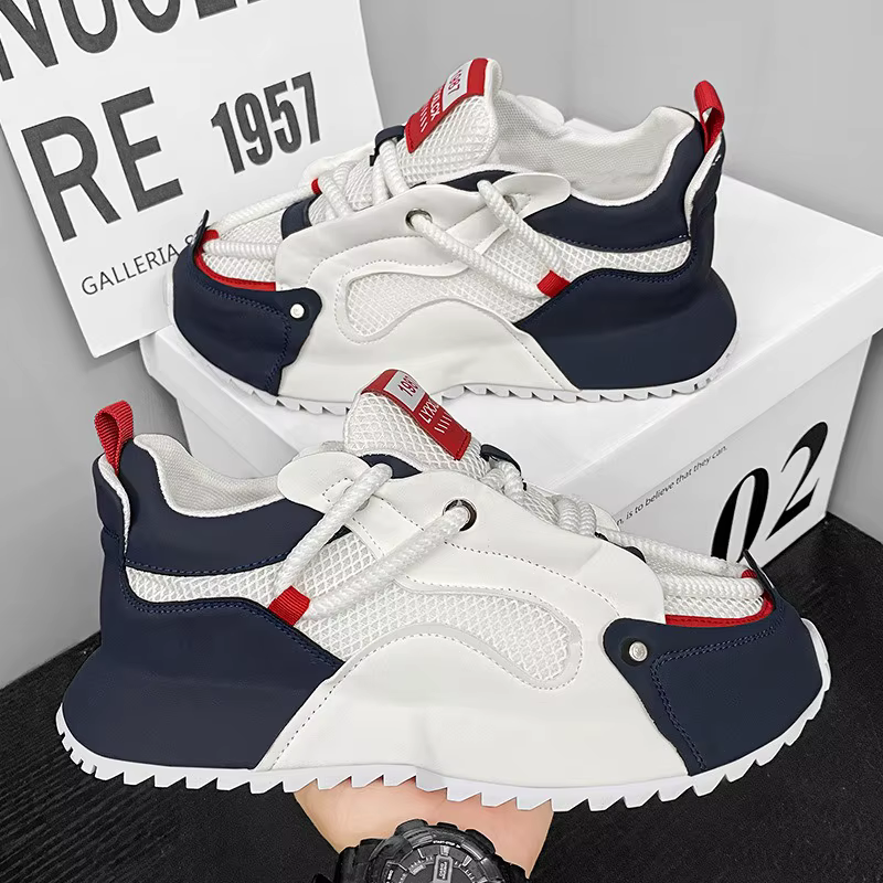 Baskets grande taille pour hommes mode chaussures décontractées en plein air respirant formateur Shhoes