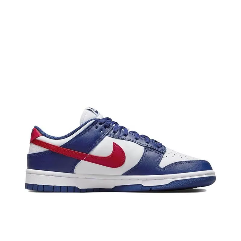 Nike Chaussures de skateboard basse unisexe Dunk Low Retro Blanc Rouge Universitaire Antidérapantes Respirantes Baskets décontractées DD1503-119