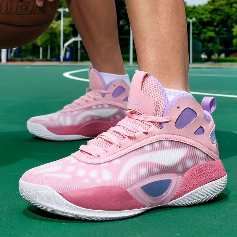 Baskets de basket-ball athlétiques pour hommes – Chaussures de course respirantes et antidérapantes pour entraînement de gymnastique pour hommes et femmes