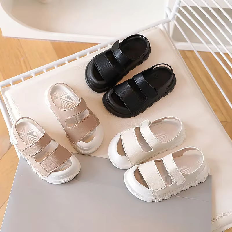 Nouvelle fille chaussure polyvalente confort décontracté enfant sandale semelles souples à la mode garçon