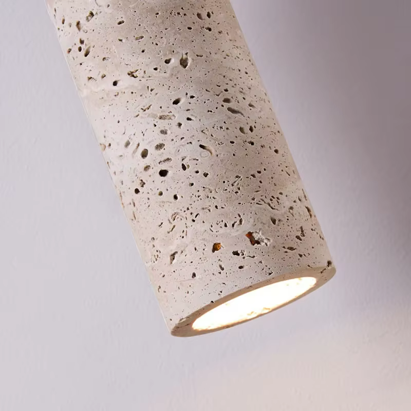 Lustre de chevet de chambre à coucher de style japonais Wabi-Sabi, ambiance vintage française pour hôtels et gîtes, créatif et individuel.