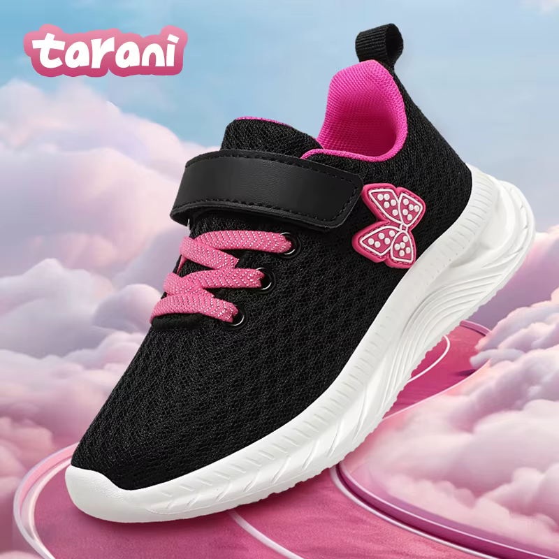 Chaussures de course de sport pour filles avec Velcro