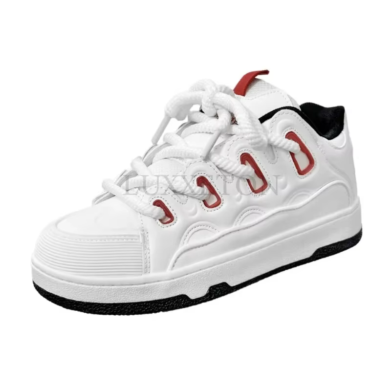 Chaussures de Skateboard à semelles épaisses et bout rond pour Couple