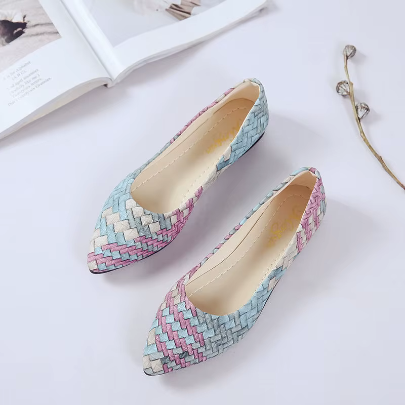 Chaussures pour femme 2025 bleu bout pointu femmes