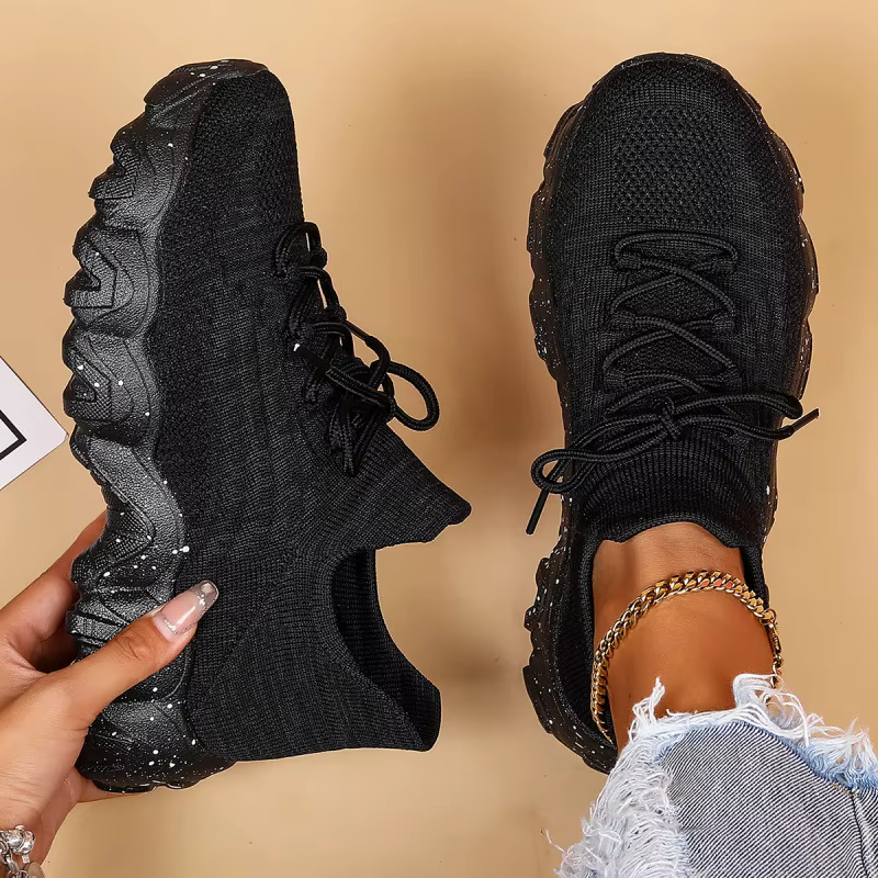 Printemps rose chaussures décontractées respirant maille baskets pour femmes