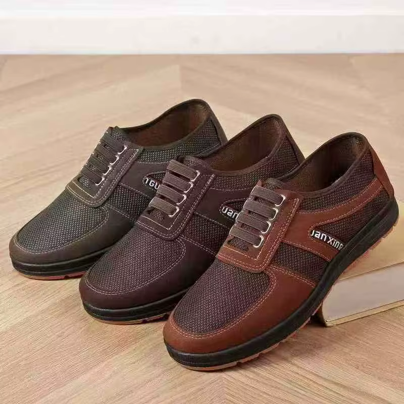 Chaussures à enfiler à quatre nervures pour hommes
