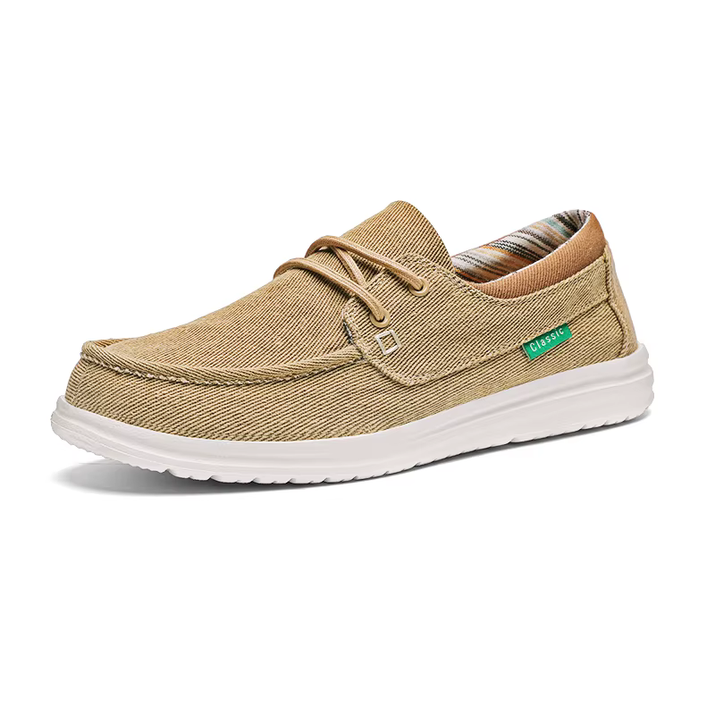 Mocassins d'été en toile pour hommes