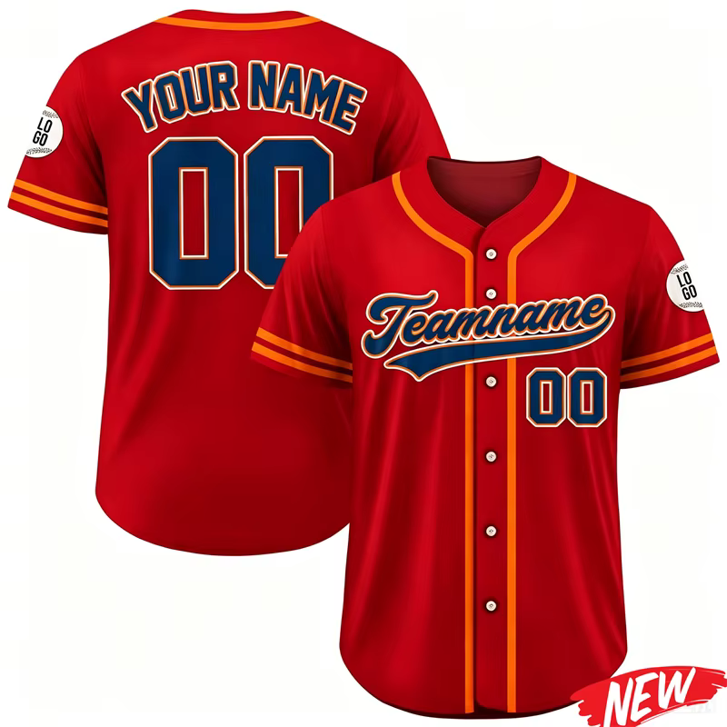 Maillot de baseball personnalisé pour hommes, chemise à boutons pour sports de plein air d'été, chemise surdimensionnée à manches courtes avec nom d'équipe personnalisé