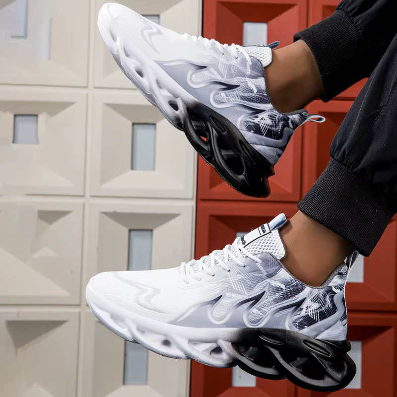 YRZL chaussures de course pour hommes baskets légères en maille respirante