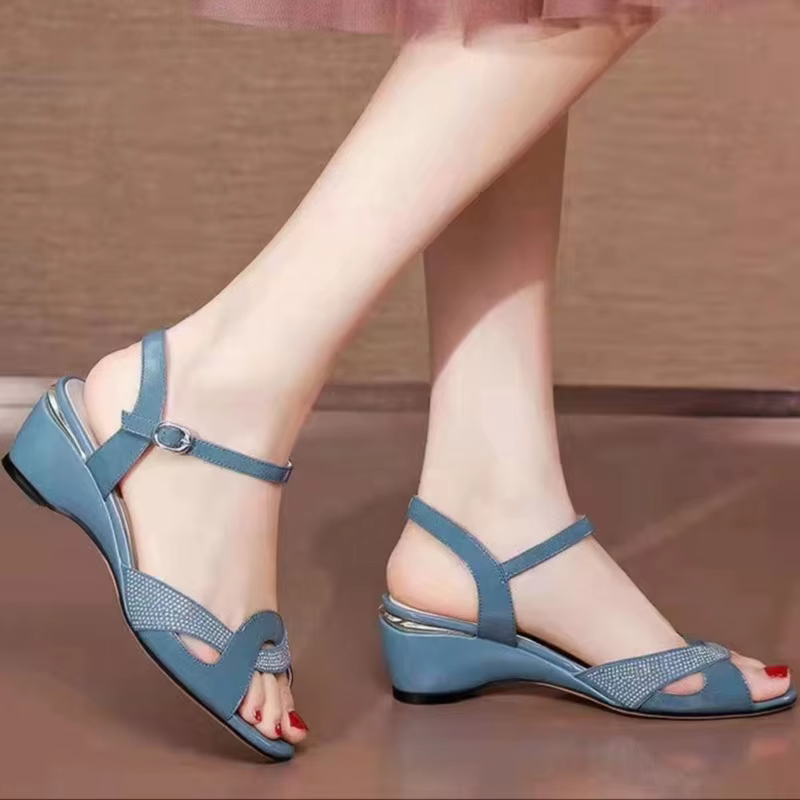 Sandales à Talons Hauts Compensés pour Femme