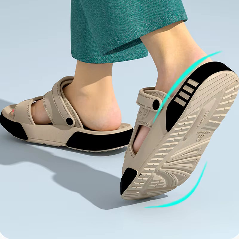 Chaussons d'été pour hommes en EVA à semelle souple