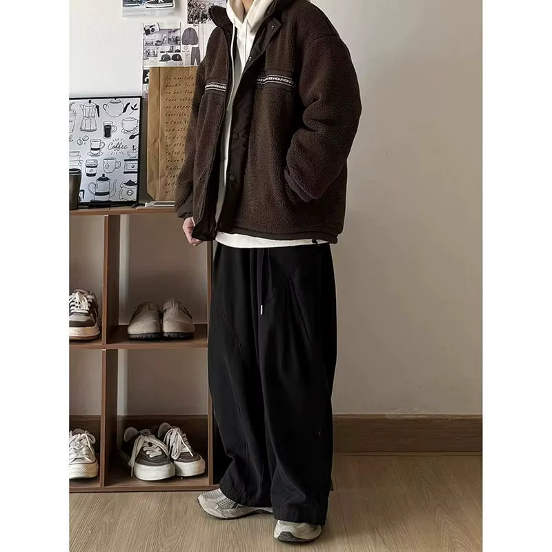 Vêtements de travail rétro japonais, pantalons décontractés pour hommes, nouveau pantalon Long ample à jambes larges et polyvalents, Style printemps et automne