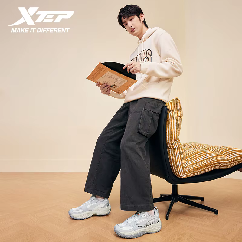 Xtep Shanhai Shoes For Men Rebound Support Shock Absorption Walking