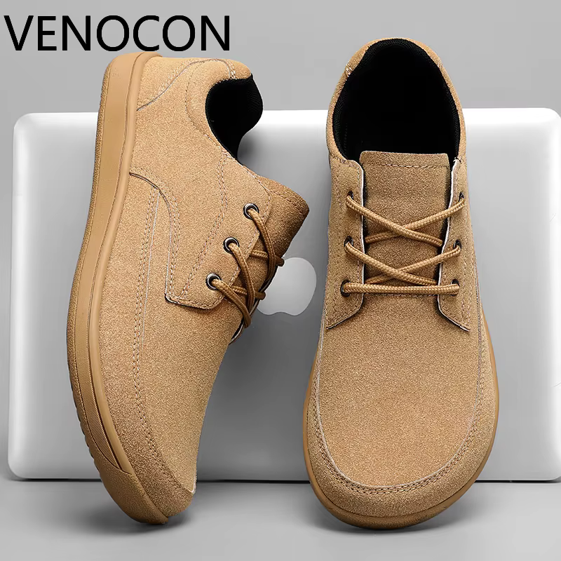VENOCON pieds nus hommes baskets avec bout large nez