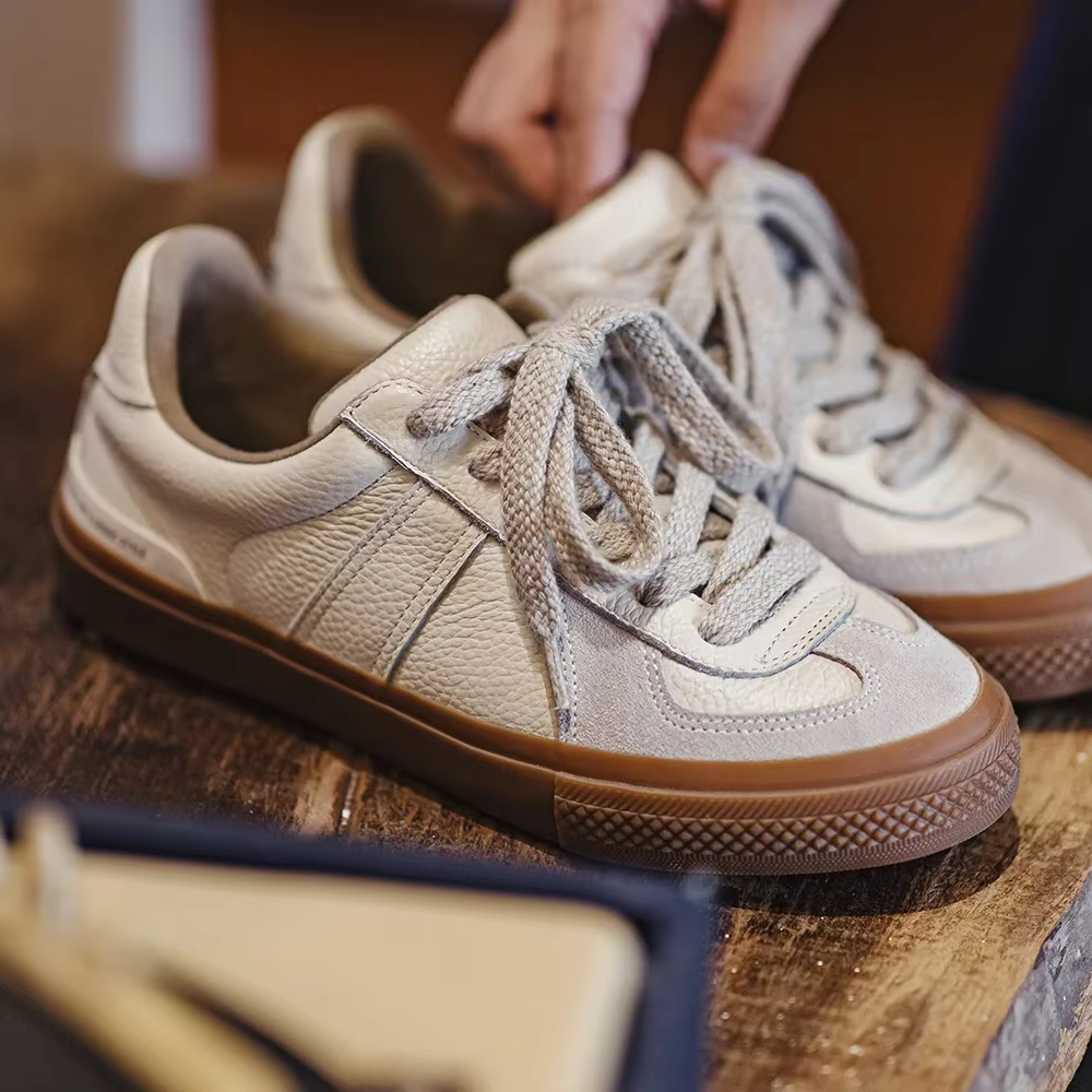 Maden nouvelles chaussures d'entraînement confortables en cuir pleine fleur pour hommes quotidien polyvalent respirant