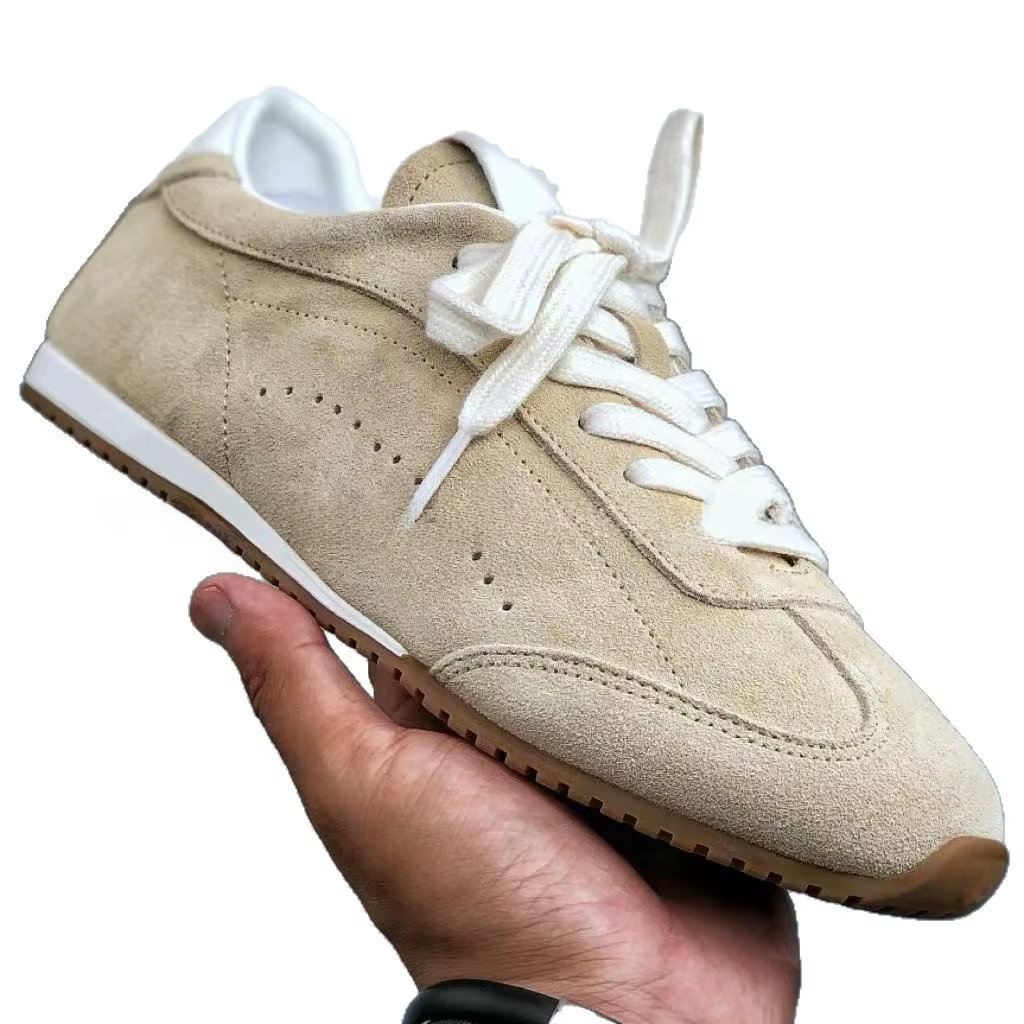 Chaussures de sport plates vintage Deqin originales à lacets