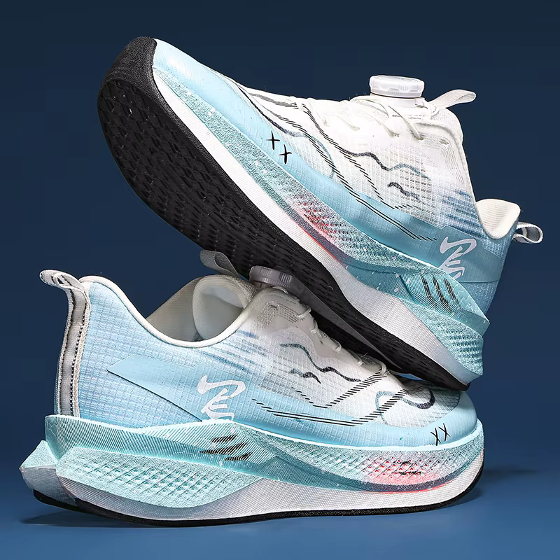 Chaussures de course professionnelles en carbone pour marathon, hommes et femmes, légères, antidérapantes, pour l'entraînement, le tennis