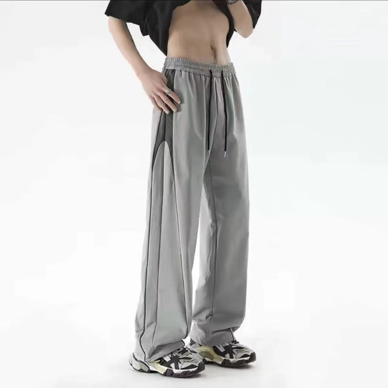 Pantalon pour hommes tendance pantalons décontractés homme Long Polyester vente Xxxl classique haute qualité Vintage mode 2025 grande taille Style coréen