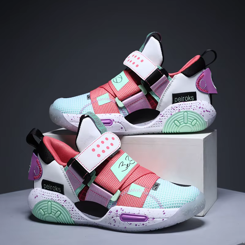 Chaussures de Basket Légères pour Enfant Garçon et Fille, Baskets d'Extérieur, Nouvelle Collection 2024