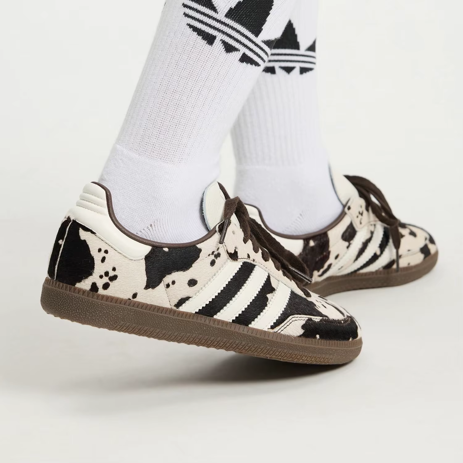 Adidas Originals Chaussures décontractées à motif en cuir de vache pour hommes et femmes KK2238