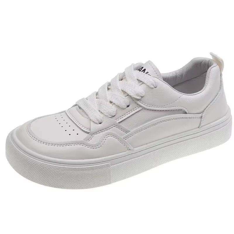 Chaussures Plates en Cuir group pour Femme