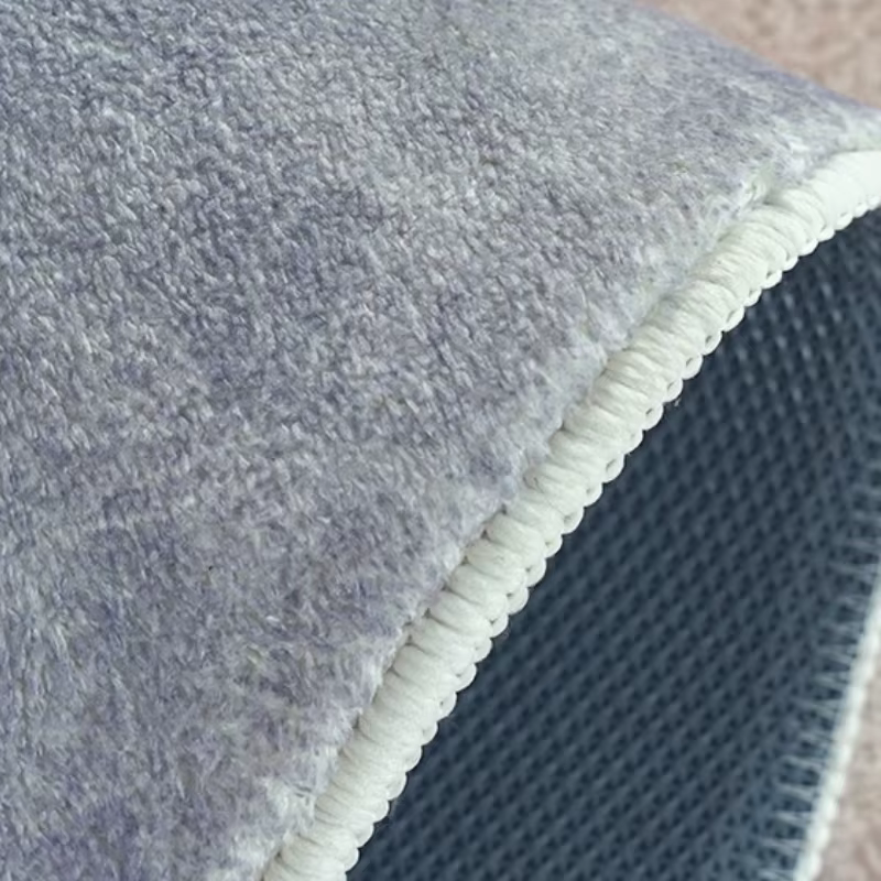 Wine-sabi-Tapis moelleux en peluche de forme irrégulière pour salon, décor de chambre à coucher de luxe, tapis gris, lea, polymères doux Airways