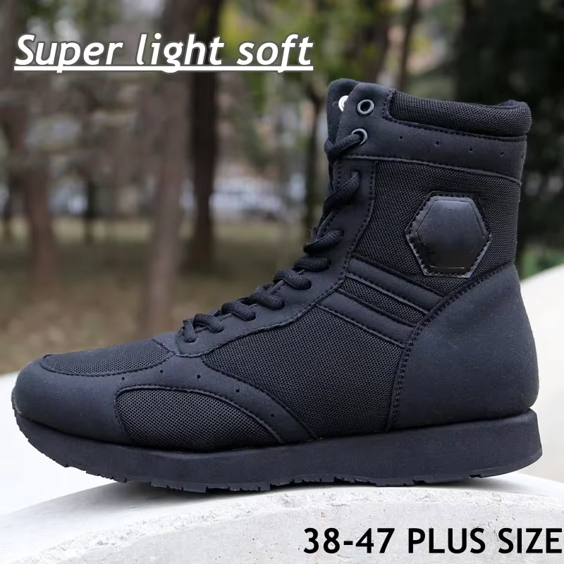 Chaussures de travail noires ultralégères pour hommes