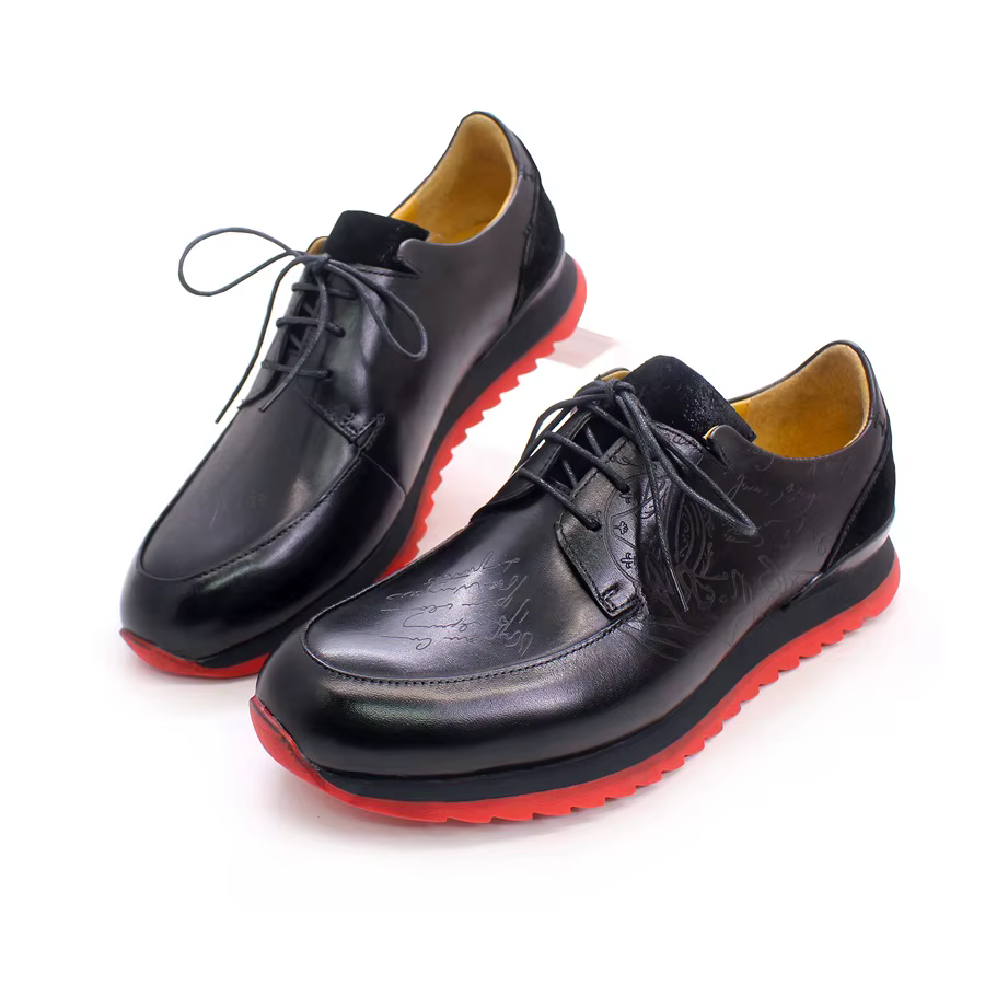 Chaussures en cuir à lacets pour hommes