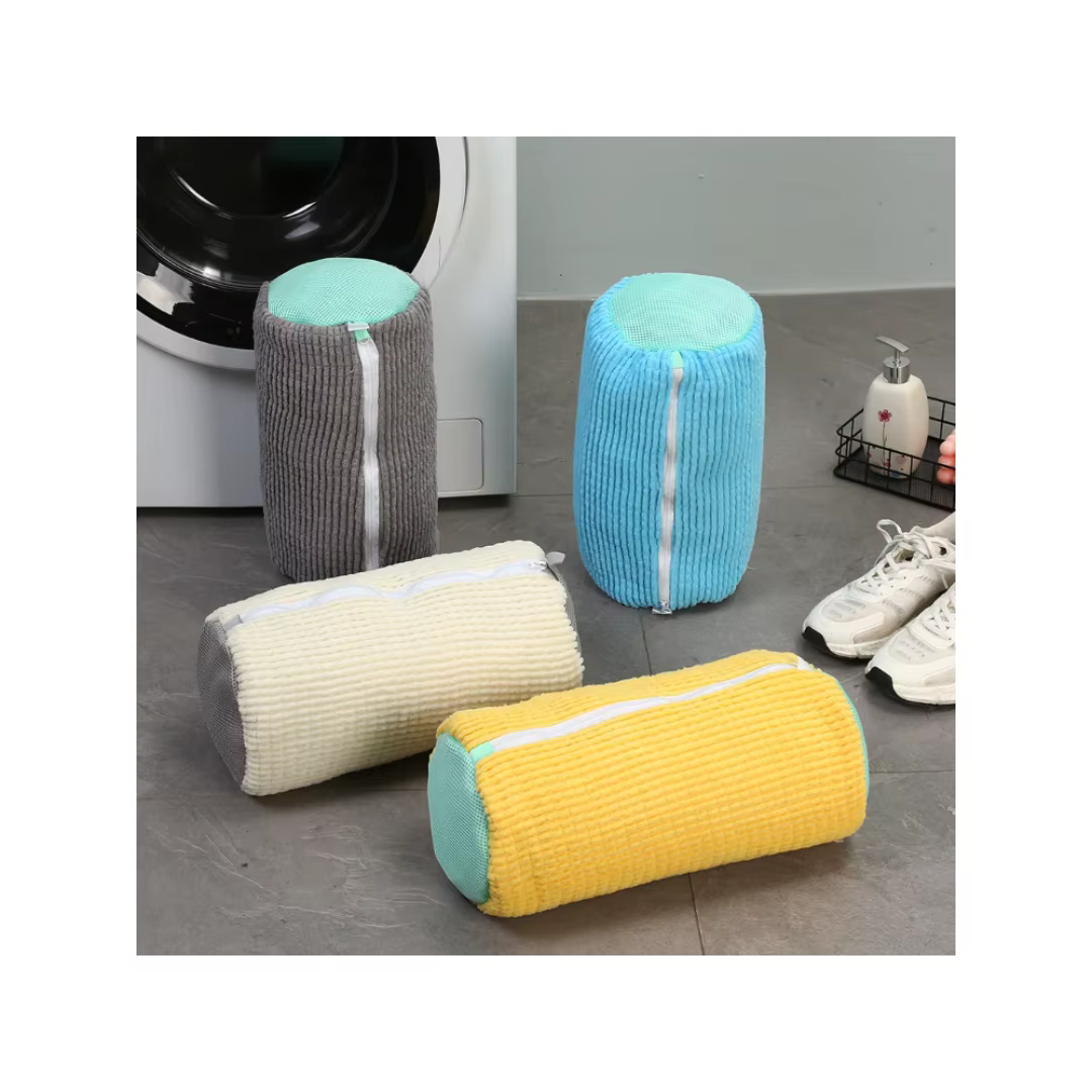 Sac de lavage pour chaussures en microfibre avec fermeture