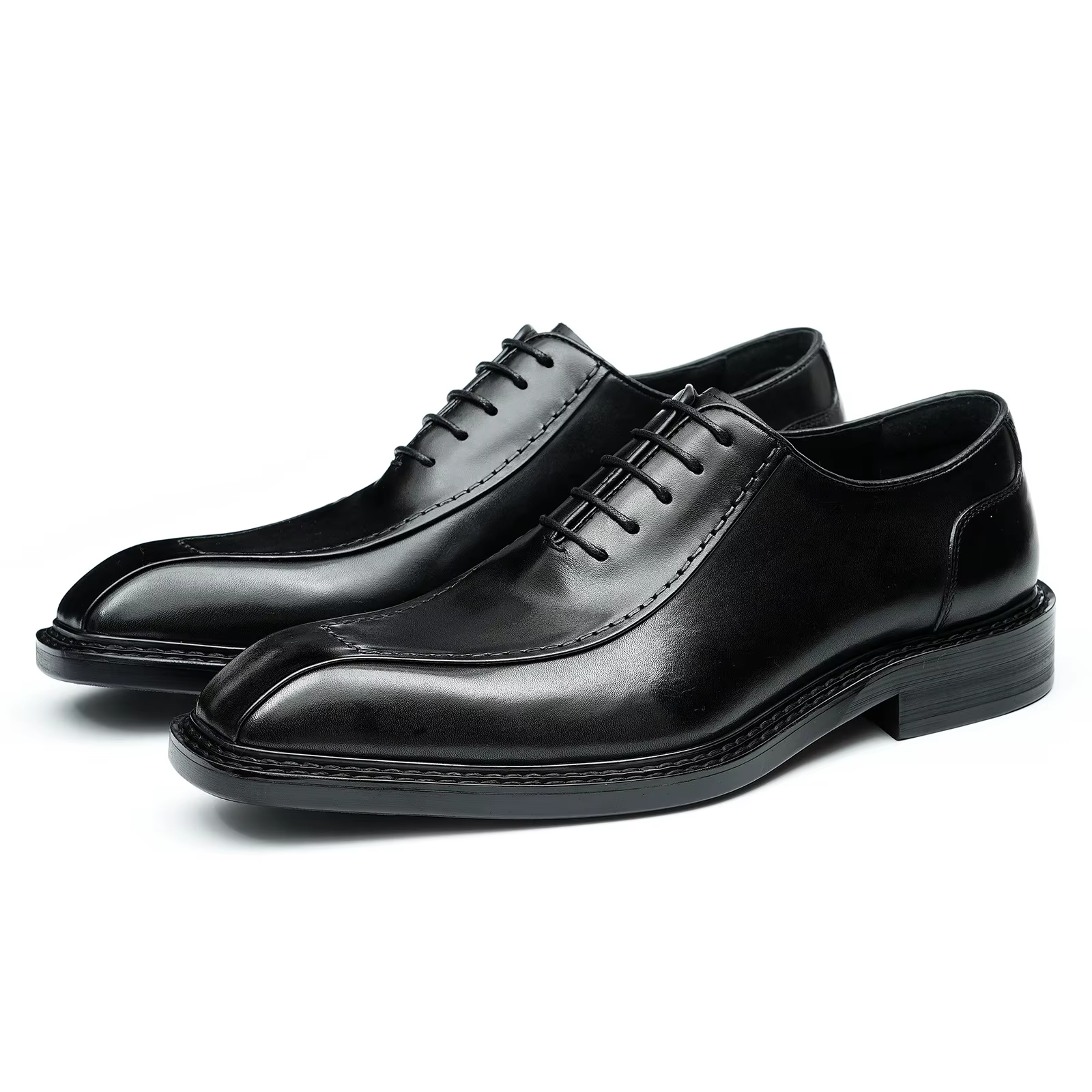 Chaussures de mariage en cuir de vachette pour hommes