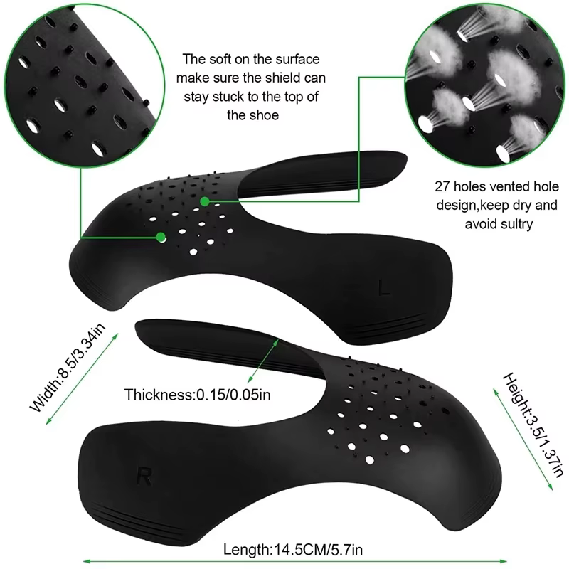 1 paire Sneaker bouclier baskets Anti pli froissé pli chaussures Support embout Sport balle