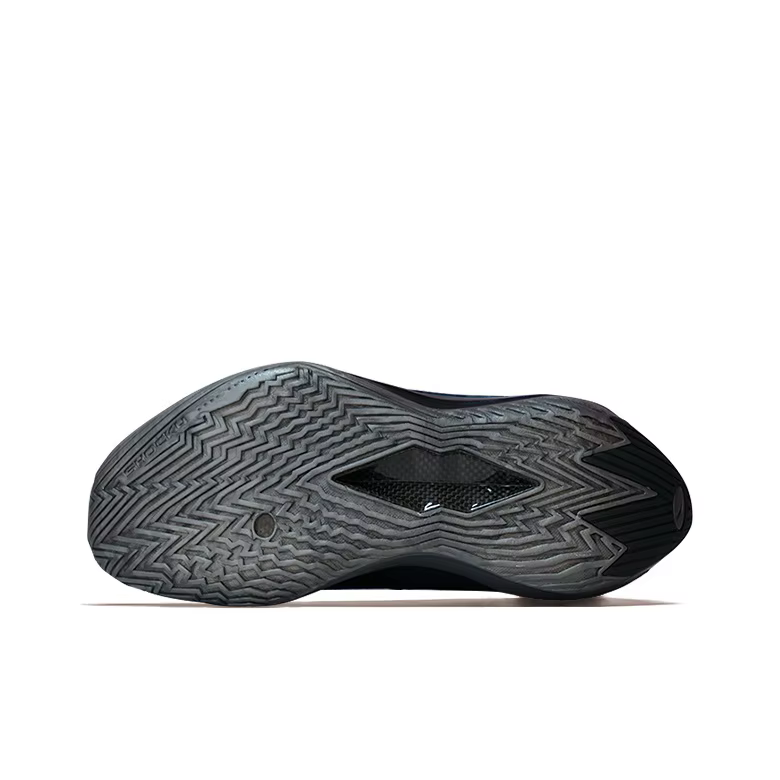 POIZON ANTA Shock Wave 7 Pro Chaussures de basket-ball basses pour hommes Basic Black 112611111S-3