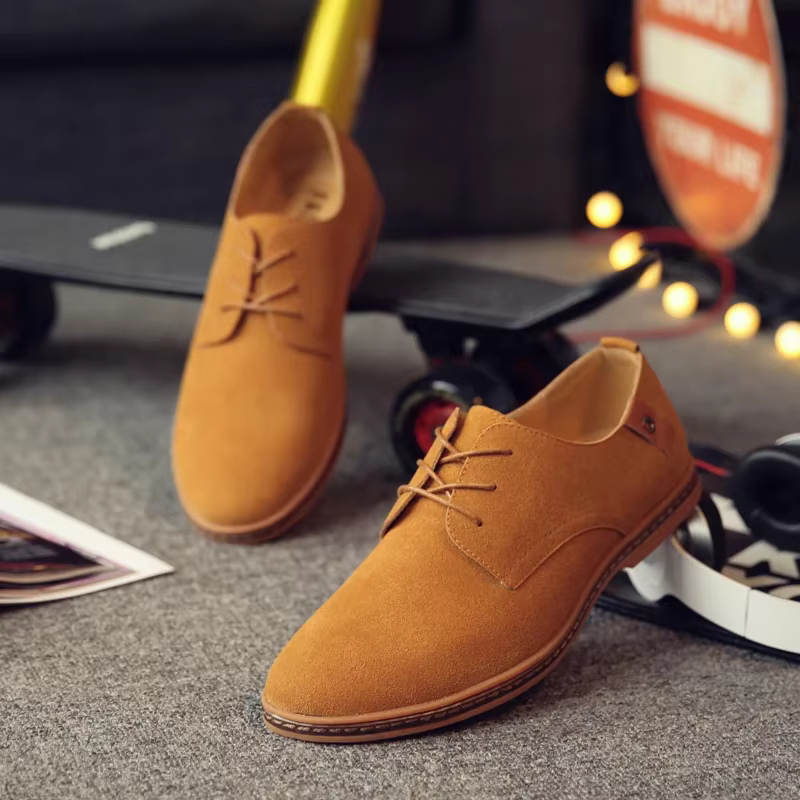 Oxford-Chaussures décontractées en daim pour hommes