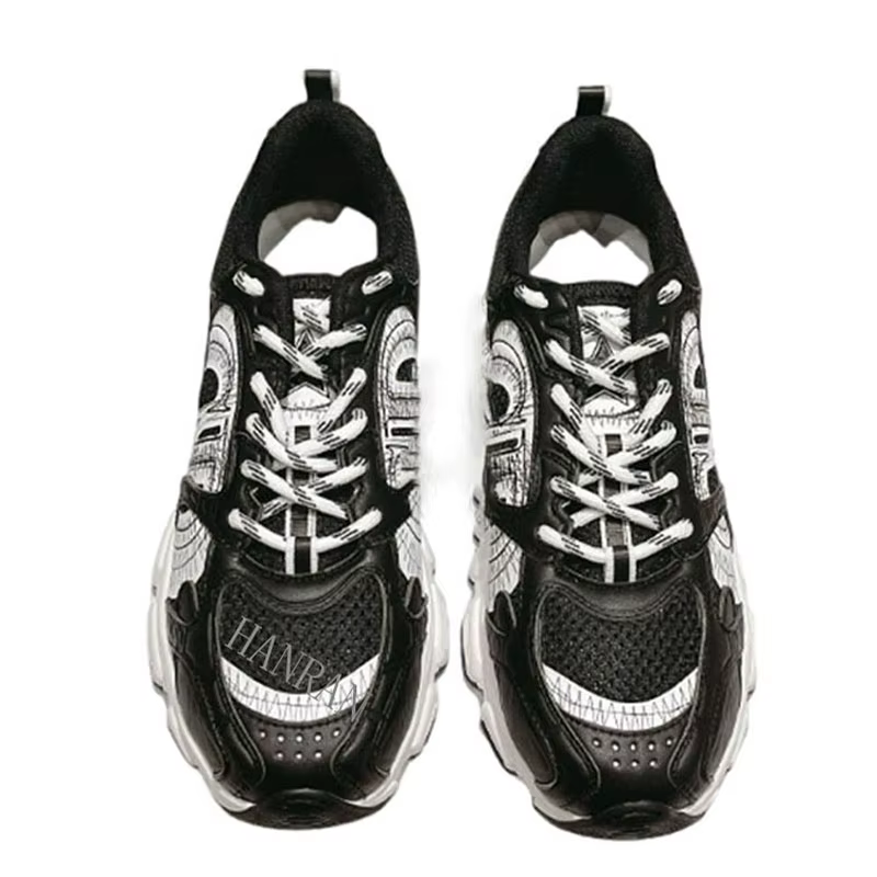 Chaussures de sport style couple motif toile