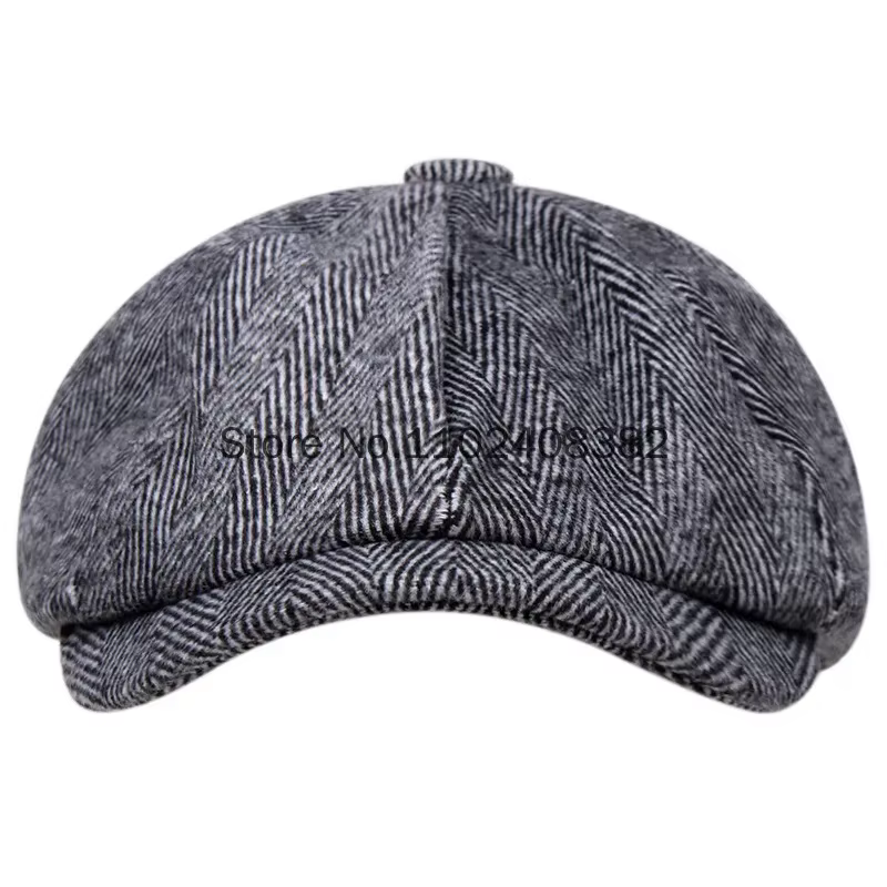 Peaky Blinders Gangster laine chapeau octogonal hommes rasoir fête béret britannique rétro peintre chapeau 1920s grand Gatsby accessoires
