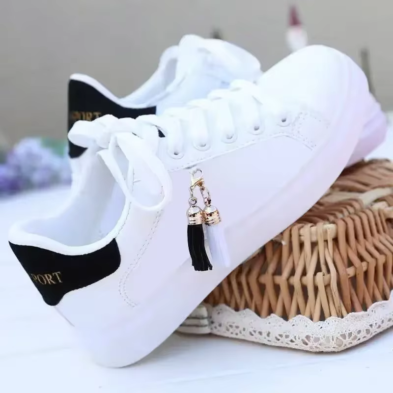 Baskets légères en cuir PU pour femmes
